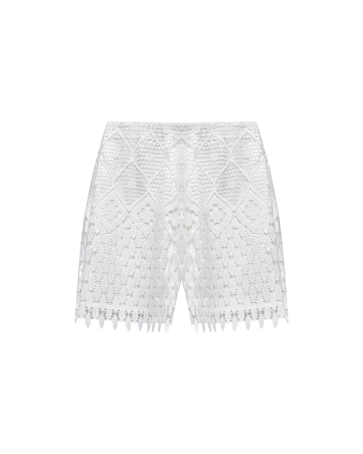 Shorts in pizzo sangallo