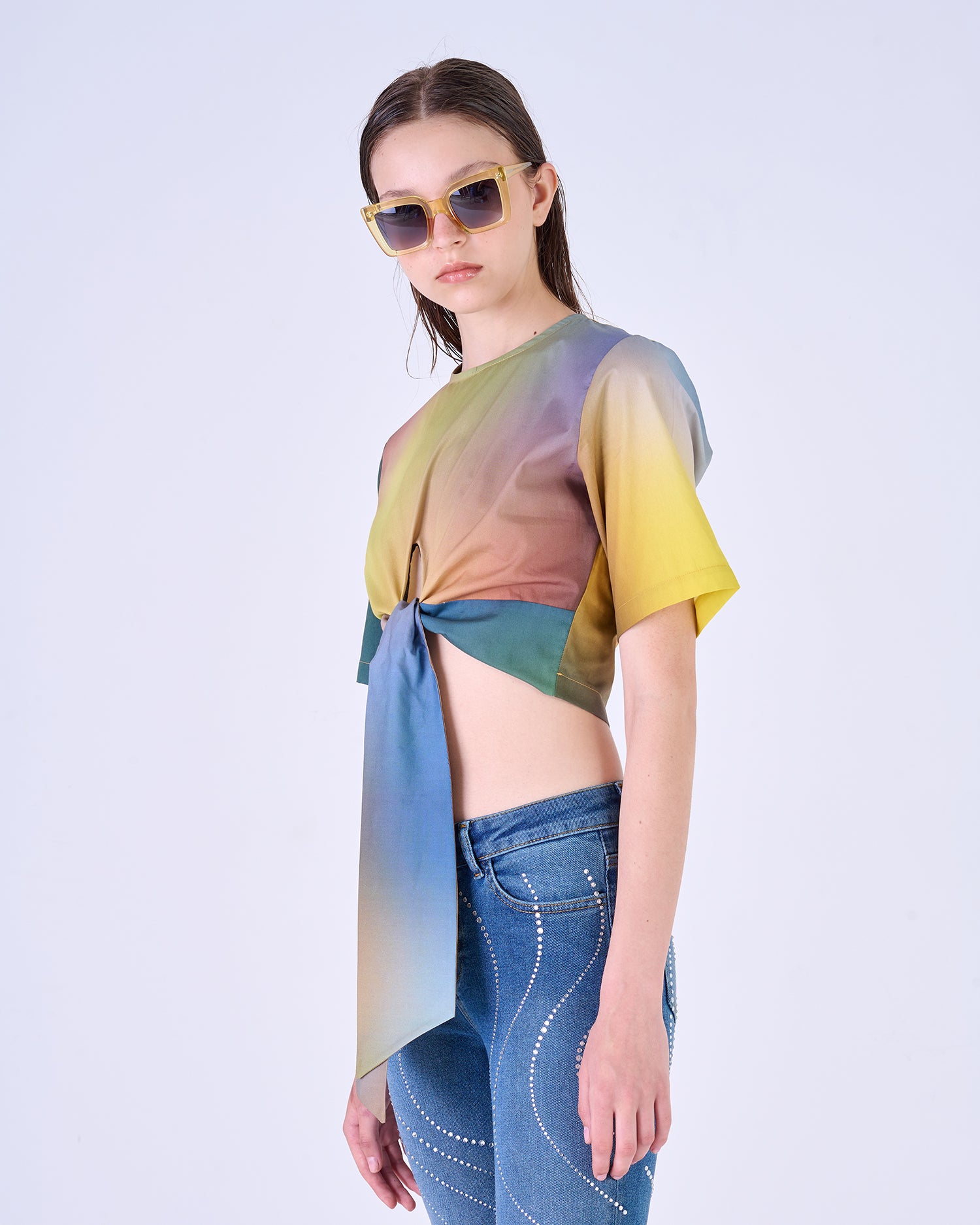 Silvian Heach T-Shirt crop multicolor