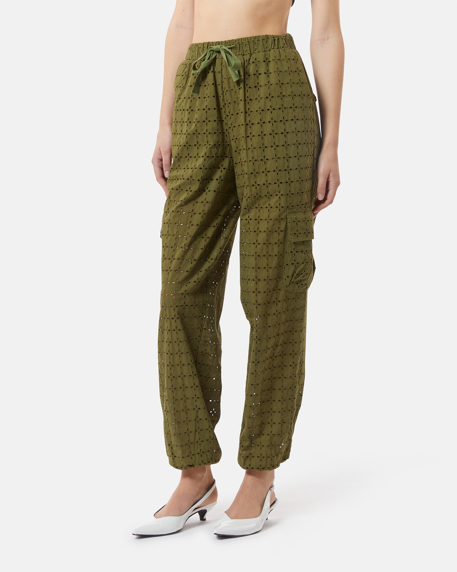 Cargo trousers in sangallo