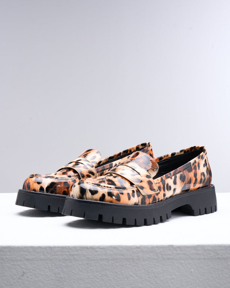 Silvian Heach Mocassini Platform leopardati