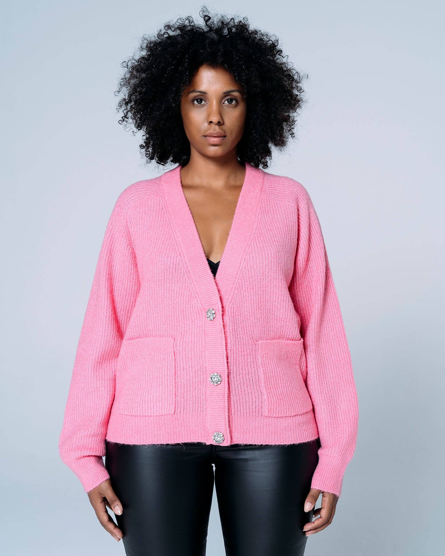 H&m pink outlet cardigan